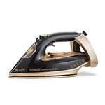 Tower T22021GLD Ceraglide Steam Iron with Fast Heat-Up, Extra Long 3 Metre Power Cord, 3100W, Black and Gold