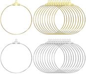 ALEXCRAFT 100 PCS Beading Hoop Earr