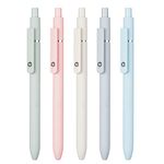 erofa Zennyth 5 PCS Gel Pens Quick Dry Ink Pens Black Refill with 10 Additional Refills 0.5mm Fine Point Premium Retractable Roller Ball Gel Pens