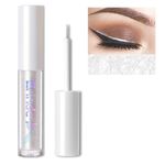 Erinde Liquid Glitter Eyeliner, Metallic Shimmer Glitter Eyeshadow liner, High Pigment Colored Eyeliner Stickers, Waterproof Long Lasting for Women #01