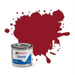 Humbrol Model Paint - AA0223 No 20 Crimson - Gloss - Tinlet No 1 (14ml), Enamel Paints for Models, Plastic, Metal, Wood, Glass, Ceramics and More, Enamel Touch Up Paint - Hobby Paint for Craft Kits