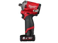 Milwaukee M12 FIWF12-622X Fuel™ Impact Wrench Kit 12V 1 x 2.0Ah & 1 x 6.0Ah Li-ion