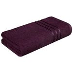 MYTRIDENT Towels for Bath | Comfort Living Towels | Quick Drying | Travel Friendly | Bath Towel for Men/Women | 1 Piece Towels for Bath Large Size |100% Cotton 400 GSM | 70cms x 140cms - Black Currant