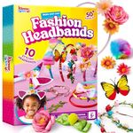 Klever Kits Headband Making Kit for Girls - Make Your Own Fashion Headbands - DIY Hair Accessories Set, Arts and Crafts Gift