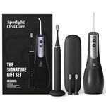 Spotlight Oral Care Signature Gift Set - Made by Dentists | Sonic Pro Electric Toothbrush & Water Flosser with UV-C Sterilisation | Luxury Oral-Care Duo for Deep Clean, Healthier Gums & White Smiles
