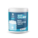 Safe Chlor Tab 20 | Chlorine Tablets for Watercan of 20 Ltrs, | Kills Germs, Prevents Algae | Water Purification Tablets | 1 tablet to treat 20 liters | Pack of 200 Tablets for 4000 Ltrs