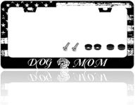 Dog Mom License Plate Frame Vintage