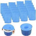 OFFCUP Pool Skimmer Socks, 20pcs Pool Filter Saver Socks, Skimmer Socks Nylon Fabric Filters Pool Basket Socks Pool Skimmer Filter for Above-Ground Pools with Frame Pool or Fast Set (Blue)