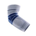 Bauerfeind Elbow Support EpiTrain Unisex, Support Elbow, Elbow Brace with Epicon+ Pads for reducing irritation such as tennis elbow or golfer’s elbow, osteoarthritis (joint wear) or arthritis (joint inflammation) - Size 0 - Color Titanium