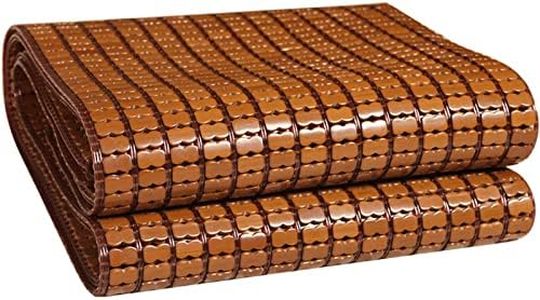 FENGSHOUU Natural Colchoneta para Bamboo Colchón,Colchoneta de Verano Plegable,Estera de Dormir de Bambú Mahjong,Esterilla de Bambú de Hielo,para Sala de Estar,Sofá,Cama (70x190cm(28x75in))