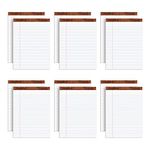 Tops Legal Pad, 8.5 x 11.75 inch, Perforated White, 12 Pads per Pack (7533)