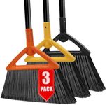 Heavy Duty Angle Broom,Upgraded Commercial Broom for Sweeping Outdoor and Indoor,Perfect Broom for House,Garage,Restaurant,Kitchen,Yard