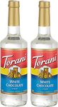 Torani White Chocolate Flavour Syrup, 750ml bottle, 2 Pack, Transparent