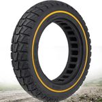 GLDYTIMES 10x2 Solid Tires,10X2.125 50/75-6.1 10 Inch Tubeless Tire for Segway Ninebot D40X F25 F30 Turboant X7 Pro MAX Honeycomb Front Rear Replacement Wheels, 54-152 10x2 Rubber Tyre