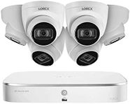 Lorex Technology N4K2-86WD 8 Channel 4K Fusion NVR System with Six 4K (8MP) IP Dome Cameras with Listen-in Audio, 130ft Night Vision, Color Night Vision, 6 Dome