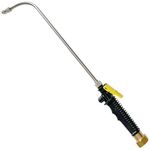 Watering Wand For Hanging Baskets, Garden Hose Sprayer With Adjustable Nozzle, Car Pet Window Cleaning Tool, Great For Watering Seedbeds, Hanging Plants, Deck Plants. (Upgrade 90-degree curved nozzle)