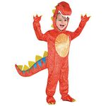 Amscan 9901817 - Kids Dinomite Dinosaur Hooded Jumpsuit World Book Day Fancy Dress Costume Age: 7-9 Yrs