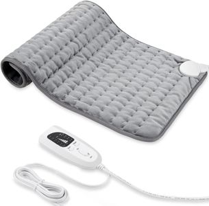 Electric Heating Pad 12x24 – Silver, Large Heat Therapy Pad