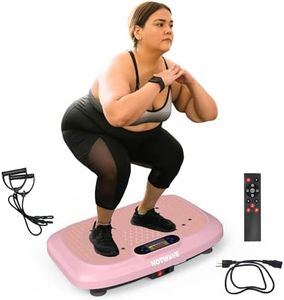 HOTWAVE Vibration Plate Exercise Machine for Lymphatic Drainage, Power Vibrating Plates Platform for Weight Loss - Whole Body Shaker Vibration Plate Machine Home Gym Shaping Fitness Workout