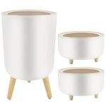 Sancodee Set of 3 Trash Can with Pr