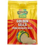 Tropical Sun Golden Sella Basmati Rice | Premium Basmati Rice 5kg | Long-Grain Perfect for Fluffy & Flavorful Rice Every Time (Pack of 1).