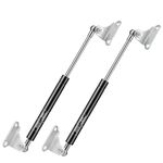 HUOPO 15 inch 100lb/445N Gas Shock Strut Lift Support for RV Camper Bed Storage Box Lid Outdoor TV Cabinet Basement Door Boat Floor Cover Hatch Custom Window Hinges Replacement Parts, 2 Pcs