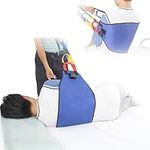 Leetye Mei Transfer Sling for Seniors,Widened Back Curve Design Transfer Belt for Movement,Transfer Boards for Bedridden Patient, Bed Assist Handle, Back Lift Belt for Patient Care (Blue)