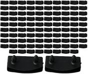 BQLZR 55mm Replacement Bed Slat Holders Bundles Plastic Centre Caps Black Pack of 100