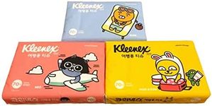 Travel Pocket Tissues Packs (Soft Pack) 70 Counts Each 3packs, 210 Tissues Total, Cute Character Tissue for Kid, School, Travel, Camping, Office, car