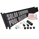 SunQuest - 2 Panels (2ft x 20ft) Solar Water Heater for Above Ground & Inground Pools - Polypropylene UV Resistant Collectors for Ground Installation Comes with Panel kit & Integrated Diverter