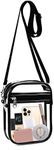 Fibrdoo Clear Crossbody Purse Bag, 