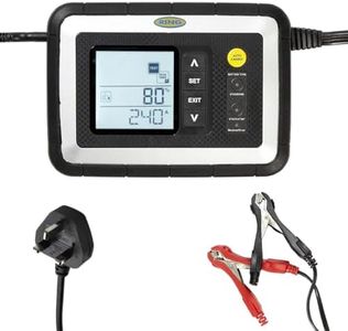 RING 12A Smart Car Battery Charger for Vehicles Up to 5.0L: Compatible for All Battery Types