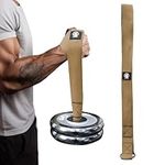 J Bryant Enhanced Arm Wrestling Training Loading Strap Suitable for Wrist Forearm and Biceps Workouts Compatible with 1 Inch and 6 Inches Barbell Plates Multifunctional Home Gym Fitness Equipment