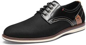 Bruno Marc Men's LG19012M Dress Shoes Casual Business Oxford Sneaker Shoes, Black, Size 6.5