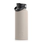 RTIC 32 oz Vacuum Insulated Bottle, Metal Stainless Steel Double Wall Insulation, BPA Free Reusable, Leak-Proof Thermos Flask for Water, Hot and Cold Drinks, Travel, Sports, Camping, Beach