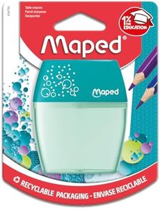 Maped Shaker Sharpener 2 Hole, Assorted, Pack of 1, 634755