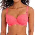 Freya Viva Lace Side Support Bra Sunkissed Coral Pink 36GG