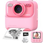Upgrade Kids Camera Instant Print for Boys and Girls, 1080P HD Dual-Lens Selfie Digital Camera with Print Paper & 32G Card, Christmas Birthday Gifts Toys for Toddler and Teenagers Age 3-16 Years Old