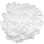 CATTREE Rose Petals, 3000 PCS Silk Artificial Petals Vase Home Decor Wedding Bridal Decoration Wholesale Party Ceremony (White)