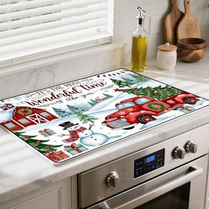 Heat-Resistant Stove Top Cover with Anti-Slip Rubber Coating – Electric Stove Protector, Scratch-Resistant, Expands Counter Space (Car, 28.5"L x 20.5"W)