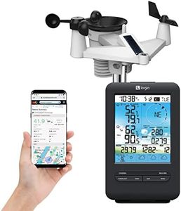 Logia 18-in-1 Solar WiFi Weather Station, 4-Day Forecast, Color LCD