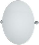 Gatco 4359LG Charlotte Large Oval Wall Mirror, Chrome