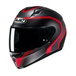 HJC C10 Elie Motorcycle Motorbike Crash Adult Unisex Bike Rider Full Face Helmet ECE 22.06 Approved, Pinlock Ready Visor (Red,L)