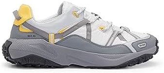 HUGO Men's GO1ST mewb1 Trainers Made of Various Materials Such as Mesh and Synthetic Coated Textile Size, Open Grey, 11 AU