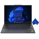 Lenovo Thinkpad E16 Gen 2 16" WUXGA Laptop - Intel Core Ultra 7 155U, 16GB RAM, 512GB SSD, Windows 11 Pro (with Microfiber Cloth) - Black (21MA0006US)