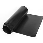 WochiTV Neoprene Rubber Strip, 0.32cm Thick Door Solid Rubber Weather Sealing Strips Rubber Seal Sheet Roll Sourcing Map for DIY Gaskets, Crafts, Pads, Flooring Protection, Supports 31x31cm Black