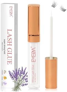 EMEDA Colle sans latex pour faux cils 7ml 0.23 OZ Colle pour faux cils Formule transparente et résistante à l'eau avec extrait de Lavande Adhésif pour faux cils à forte tenue eyelash glue