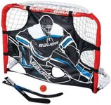 Bauer Pro Mini Knee Hockey Steel Goal Set, Red