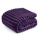 Bedsure Soft Fleece Throw Blanket - Fluffy Cosy Warm Fleece Blanket for Sofa, Bed and Couch, Double, Crown Jewel, 150x200 cm