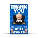 Zyozique Boss Baby Thank You for Coming Gift Tags for Birthday, Boss Baby Thank You Label Tags for Birthday, Bridal Shower, Wedding, Baby Shower, Graduation, Thanksgiving Favor (Pack of 40)